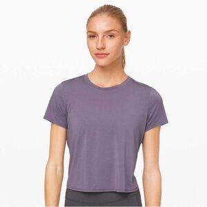 Lululemon Action Always Short Sleeve Tee in Purple Quartz